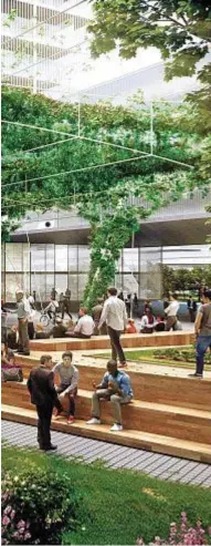  ??  ?? Milano futuribile Un rendering del progetto vincitore della gara sullo sviluppo dell’Area Expo, per ospitare un “Science and Technology Park”