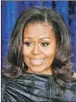  ?? Olivier Douliery Abaca Press ?? MICHELLE OBAMA is nominated for a Times prize for “Becoming.”