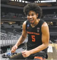  ?? Jamie Squire / Getty Images ?? Ethan Thompson and the Beavers could reach the Final Four and get the last laugh on doubters.