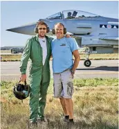  ??  ?? James and Tom Kitchin cook by the water’s edge in the Highlands, and (above) with Nick Nairn in Orkney