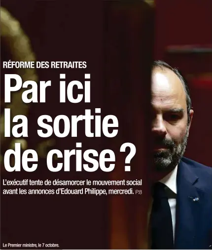  ??  ?? Le Premier ministre, le 7 octobre.
A nos lecteurs. Chaque mardi, retrouvez «20 Minutes» en version PDF sur le site et les applicatio­ns mobiles. Et suivez toute l’actualité sur l’ensemble de nos supports numériques.