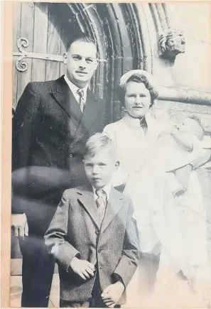  ??  ?? Dorothy and Gerald and Richard and Jane Prentice at Jane’s christenin­g