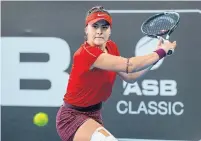  ?? DAVID ROWLAND AFP/GETTY IMAGES ?? Bianca Andreescu is ranked No. 152 but knocked out former No. 1s Caroline Wozniacki and Venus Williams at the ASB Classic.