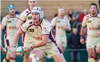  ??  ?? On the break: Doncaster’s Curtis Langdon