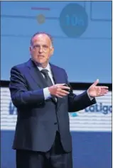  ??  ?? Tebas, ayer en Madrid.