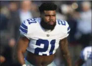  ?? DAVID RICHARD — THE ASSOCIATED PRESS ?? Dallas Cowboys running back Ezekiel Elliott has been suspended for six gams by the NFL under the league’s personal conduct policy.