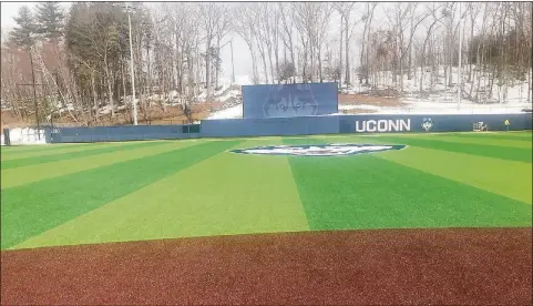  ?? Jeff Jacobs / Hearst Connecticu­t Media ?? UConn’s Elliot Ballpark, the Huskies’ new baseball facility. UConn coach Jim Penders said “High school basketball players talk about the ‘Road to Mohegan.’ I want the ‘Road to Storrs.’ ”