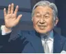  ?? FOTO: AFP ?? Japans Kaiser Akihito dankt 2019 ab.