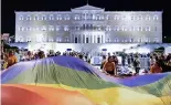  ?? ?? Manifestat­ion à Athènes de la communauté LGBT (archive 2021).