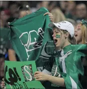  ?? — GETTY IMAGES FILES ?? The Saskatchew­an Roughrider­s may have the most enthusiast­ic fans in the CFL, making attendance at their games a great experience.