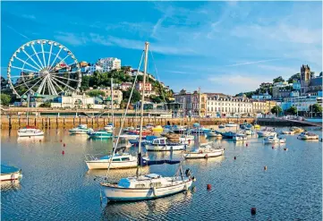  ?? ?? Torquay, where a holiday in 1971 helped Robson Green’s family forget about work and money troubles