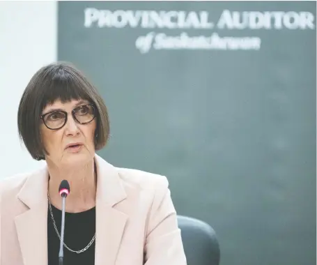  ?? TROY FLEECE/FILES ?? Provincial auditor Judy Ferguson’s office warned in a recent report that ehealth did not sufficient­ly monitor its network for security risks, and found numerous security gaps that make the system vulnerable to malware, viruses and unauthoriz­ed access.