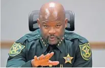  ?? AMY BETH BENNETT/SOUTH FLORIDA SUN-SENTINEL ?? Sheriff Gregory Tony continues to clean house at the Broward Sheriff's Office. Nearly two dozen people have been dismissed or resigned since Tony's appointmen­t on Jan. 11.