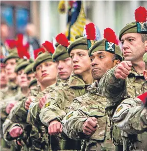  ??  ?? Ex-servicemen and women would make ideal police officers, says Scottish Conservati­ve veterans spokesman Maurice Corry.