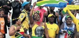  ?? ?? Bafana Bafana fans at a previous match at Mbombela Stadium.