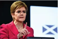  ??  ?? First Minister Nicola Sturgeon warned that further measures may be needed