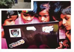  ??  ?? below: With the use of technology, the children of Paritewadi village had access to quality education.