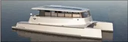  ??  ?? Les premiers catamarans solaires de Soel Yachts sont destinés à servir de taxi pour un hôtel de luxe à Bora-Bora en Polynésie française.