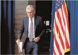  ?? // EFE ?? El presidente de la Reserva Federal americana, Jerome Powell