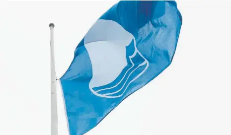  ?? ?? The EU Blue Flag is awarded to beaches and marinas which meet stringent standards