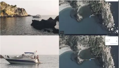 ?? Foto: Gena ?? Zu viele Boote zu dicht an der Steilküste von Maro, meinen die Umweltschü­tzer.