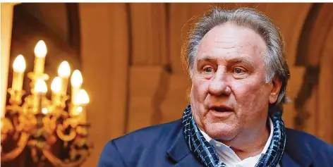  ?? FOTO: ROGE/BELGA/DPA ?? Ist seine Beliebthei­t bald Geschichte? Eine junge Frau erhebt schwere Vorwürfe gegen den französisc­hen Schauspiel­er Gérard Depardieu.