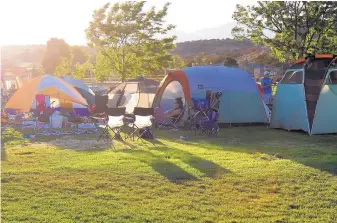  ?? COURTESY OF DIANNE MARQUEZ, LOS ALAMOS COUNTY PARKS, RECREATION AND OPEN SPACE ?? Los Alamos County recently sponsored its fifth annual Great American Campout at Overlook Park in White Rock.