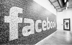  ?? JONATHAN NACKSTRAND / AFP / Getty Images ?? As of Wednesday’s close, Facebook’s stock has risen 24.3 per
cent this year, valuing the company at US$276.4 billion.