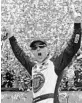  ?? BRIAN LAWDERMILK/GETTY ?? Kevin Harvick celebrates his second career Cup victory at Dover on Sunday.