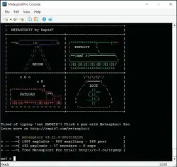  ??  ?? Wenn Sie wissen möchten, wie viele Angriffsco­des, etwa Exploits, Auxiliarie­s und Payloads in Ihrer Metasploit-Installati­on stecken, hilft der Befehl banner.