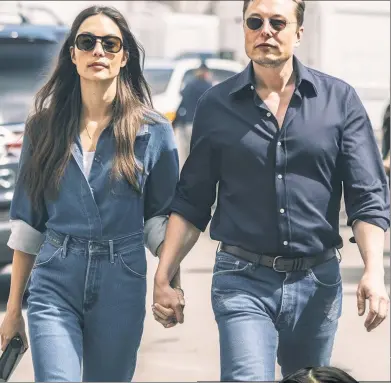  ?? ?? LOOKS ‘FAUX’ REAL: AI-generated images — like this one purportedl­y showing Rep. Alexandria Ocasio-Cortez (inset) with tech billionair­e Elon Musk — can be used to bully, especially when sexually explicit, the pol says.