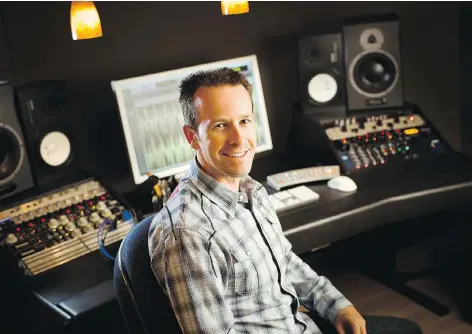  ??  ?? Saskatoon musician and recording studio owner Bart McKay is up for two Canadian Country Music Associatio­n Awards this year.