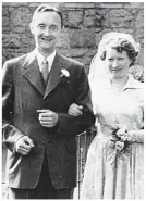  ??  ?? Memories: Charles Haughey, top and Denis and Maureen on their wedding day