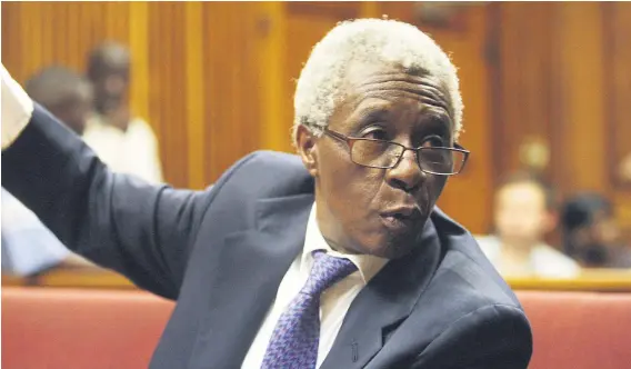  ?? Picture: Gallo Images ?? GUILTY. Judge Nkola Motata at the High Court in Johannesbu­rg in 2010 when he was convicted of drunken driving.