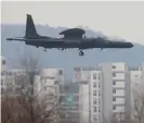  ?? Photograph: Yonhap/EPA ?? A U-2S Dragon Lady spy plane of the US Air Force lands at Osan air base in Pyeongtaek, 70 km south of Seoul, South Korea on 5 January after completing a reconnaiss­ance mission following North Korea’s apparent ballistic missile launch toward the East Sea earlier in the day.