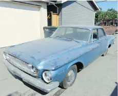 ??  ?? The 1962 Dodge Dart sees its first light of day in more than four decades.