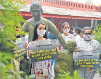  ?? AMAL KS/HT FILE PHOTO ?? Many of the actions against air pollution ignore implementa­tion and enforcemen­t challenges.