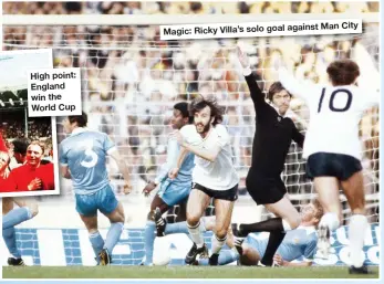  ??  ?? Man City Magic: Ricky Villa’s solo goal against