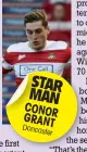  ??  ?? STAR MAN CONOR GRANT Doncaster