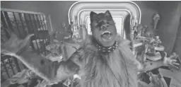  ??  ?? Jason Derulo struts, preens and chews scenery as Rum Tum Tugger in “Cats.”