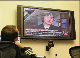  ?? CENTERS FOR DISEASE CONTROL AND PREVENTION ?? Dr. Anne Schuchat appears on CNN to give updates during the 2009 H1N1 pandemic. Schuchat acted as the face of the CDC during that crisis, keeping the public up to date on the evolving situation.