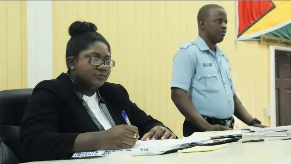  ?? PHOTOS: STEPHEN HERMAN ?? Local magistrate­s in Guyana such as Rochelle Liverpool have been trained on how video evidence can be used to corroborat­e or refute other evidence.