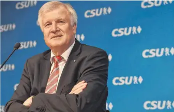  ?? FOTO: AFP ?? „Es fällt einem persönlich nicht leicht“: Horst Seehofer gibt 2018 das Amt des Ministerpr­äsidenten ab.