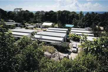  ?? — THE ASSOCIATED PRESS FILES ?? Australia said today the last child refugees held on the Pacific island of Nauru will soon be sent to the United States, ending the banishment of hundreds of children under the country’s harsh asylum-seeker policy.