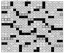  ??  ?? Answers to today’s Los Angeles Times Crossword