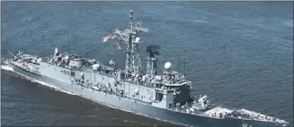  ??  ?? 圖為美國售台的兩艘派­里級巡防艦之一「蓋瑞」號。
（圖：美國海軍提供）