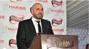  ??  ?? Yasser K. Ahmad, Co-founder and Chairman of the Board at Hariss Internatio­nal Limited
