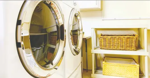  ?? GETTY IMAGES ?? Baskets are among the creative things you can use to reflect your personal style in the laundry room, while adding important storage solutions as well as a touch of texture.