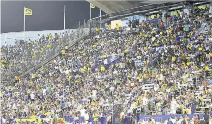  ?? ?? In this file photo is a section of the huge crowd which turned up at the National Stadium in 2017 to witness Jamaican sprint legend Usain Bolt run his last race on home soil.