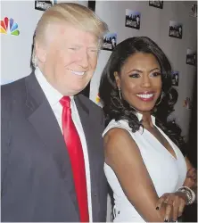  ?? DENNIS VAN TINE/STAR FILE PHOTO, ABOVE; AP FILE PHOTO ?? ‘TELEVISION PERSONALIT­Y’: Former director of communicat­ions for the White House Office of Public Liaison Omarosa Manigault Newman, above with Donald Trump at ‘The All-Star Celebrity Apprentice Event,’ is joining the new season of ‘Big Brother.’